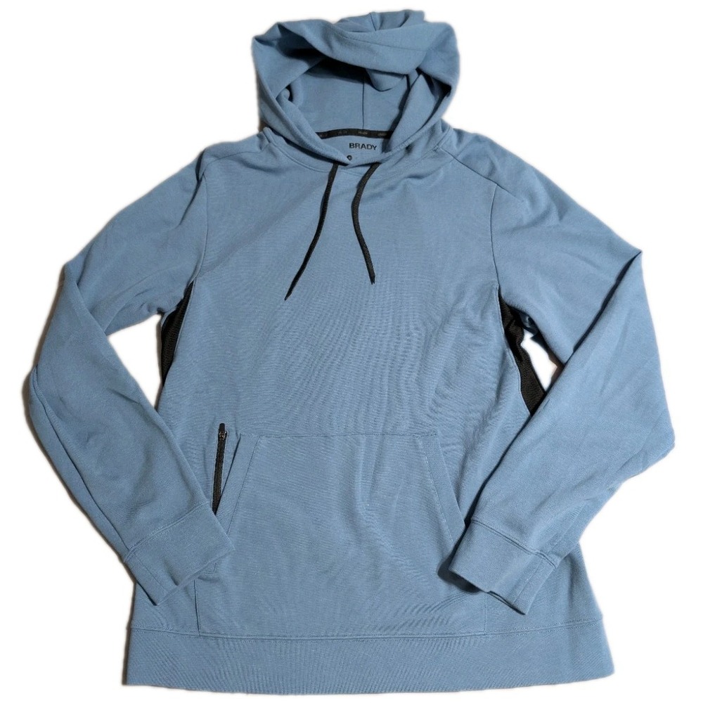 Brady‎ Hoodie Mens Small Blue Performance Pullover Athletic Sweatshirt